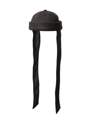 24AW-GOC-002 / NO BRIM EAR MUFF CAP / ASH BLACK