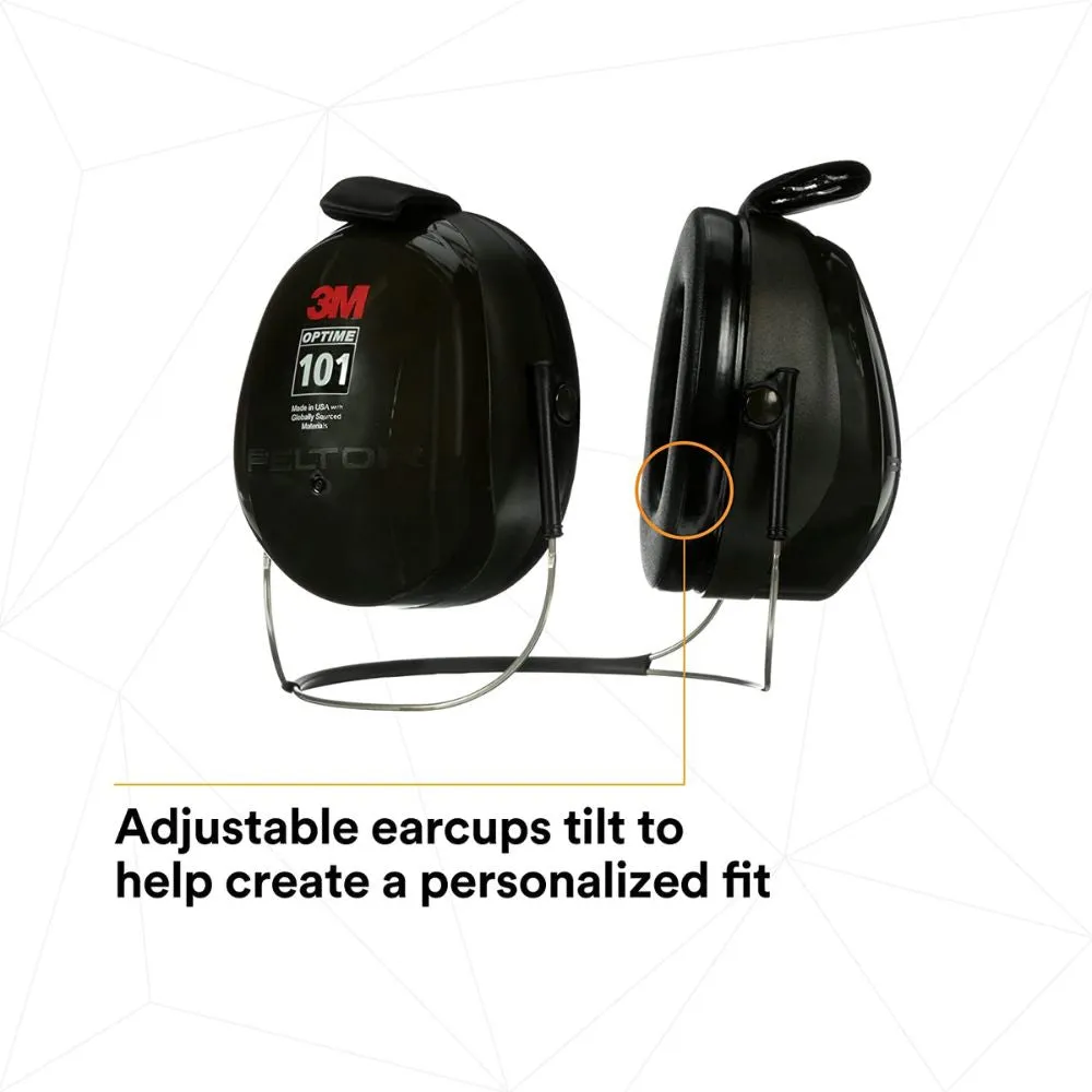 3M H7B PELTOR Optime 101 Behind-the-Head Earmuffs NRR27 DB