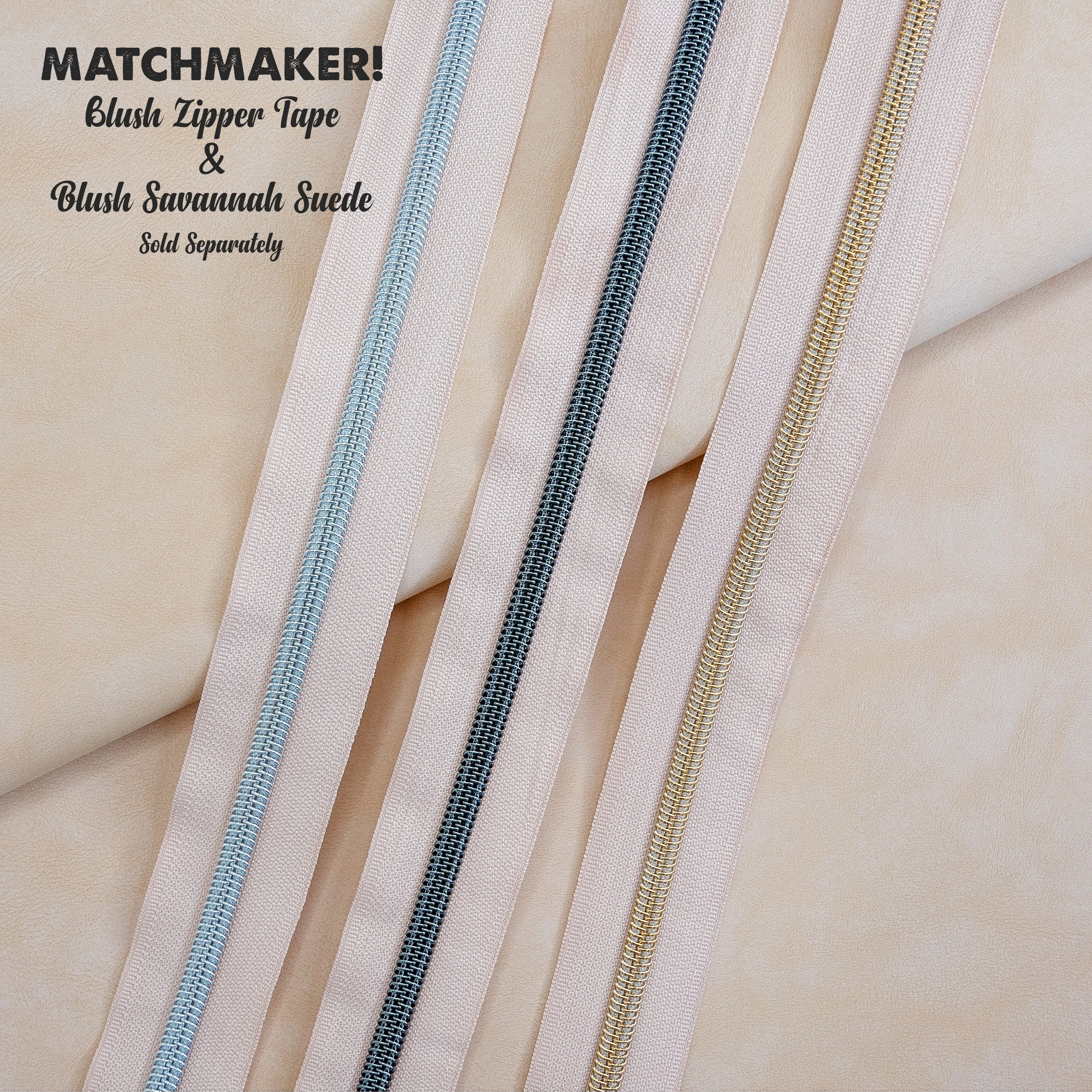 #5 Nylon Zipper Tape - Blush
