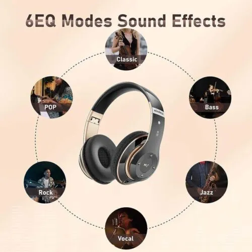 Bluetooth Noise Cancelling Wireless Headphones