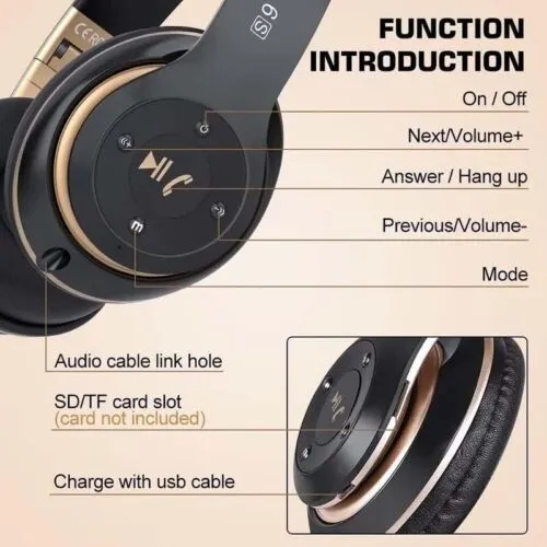 Bluetooth Noise Cancelling Wireless Headphones