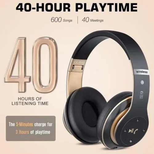 Bluetooth Noise Cancelling Wireless Headphones