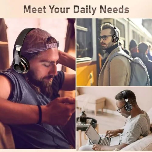 Bluetooth Noise Cancelling Wireless Headphones
