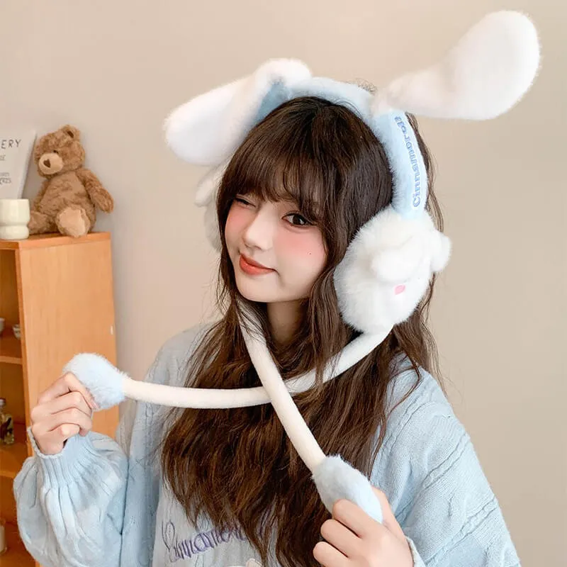 Cinnamoroll Flap Dancing Ears Fluffy 3D Earmuffs