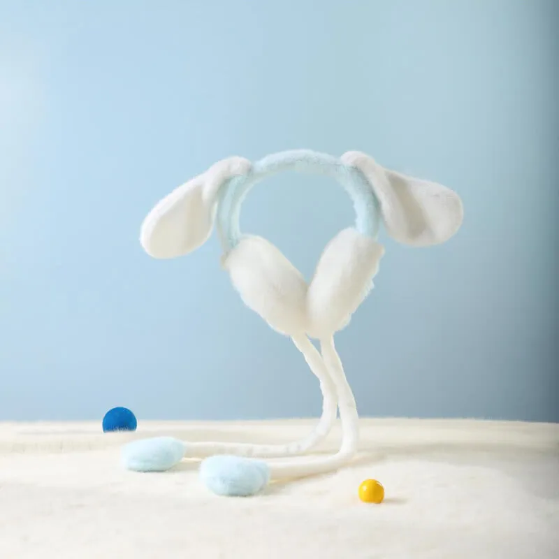 Cinnamoroll Flap Dancing Ears Fluffy 3D Earmuffs