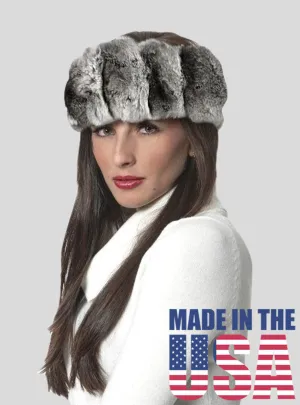 Custom Made Natural Chinchilla Fur Headband