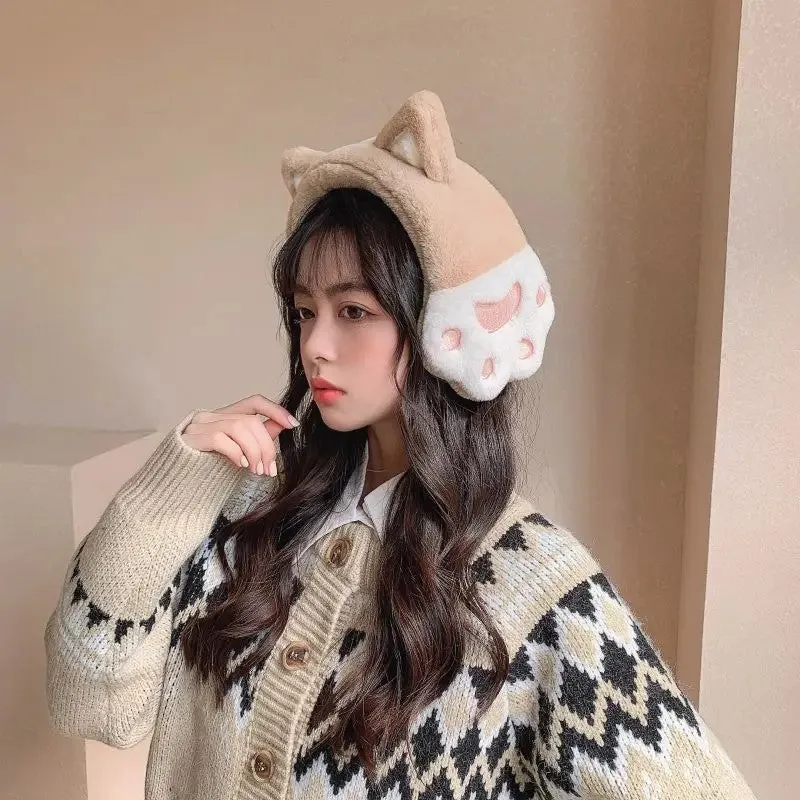 Cute Cat Paw Earmuffs