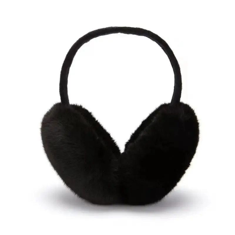 Cute Plush Black Bat Wing Earmuffs