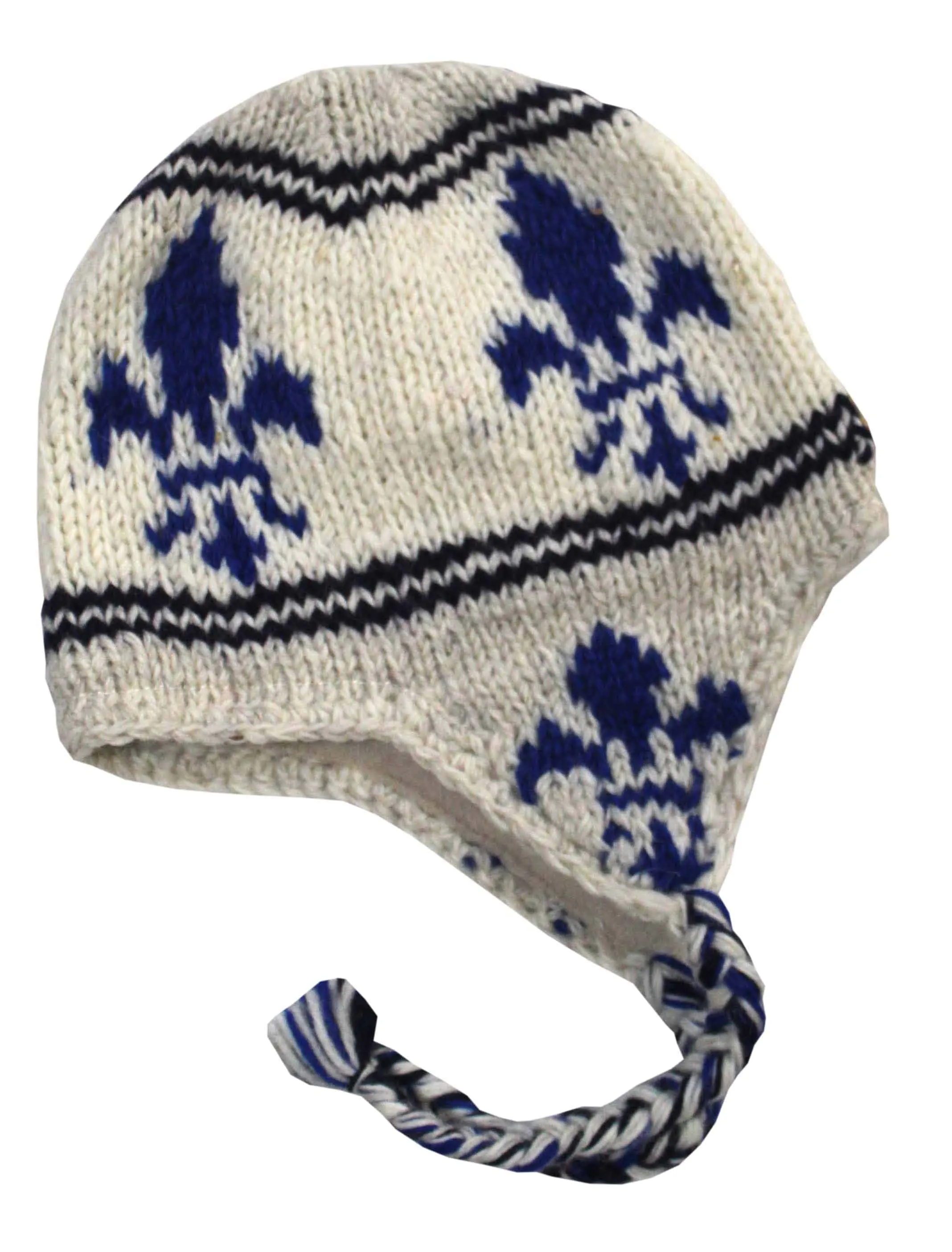 Earflap Hat for Men and Women. 100% Wool with Fleece Lining. handmade in Nepal.