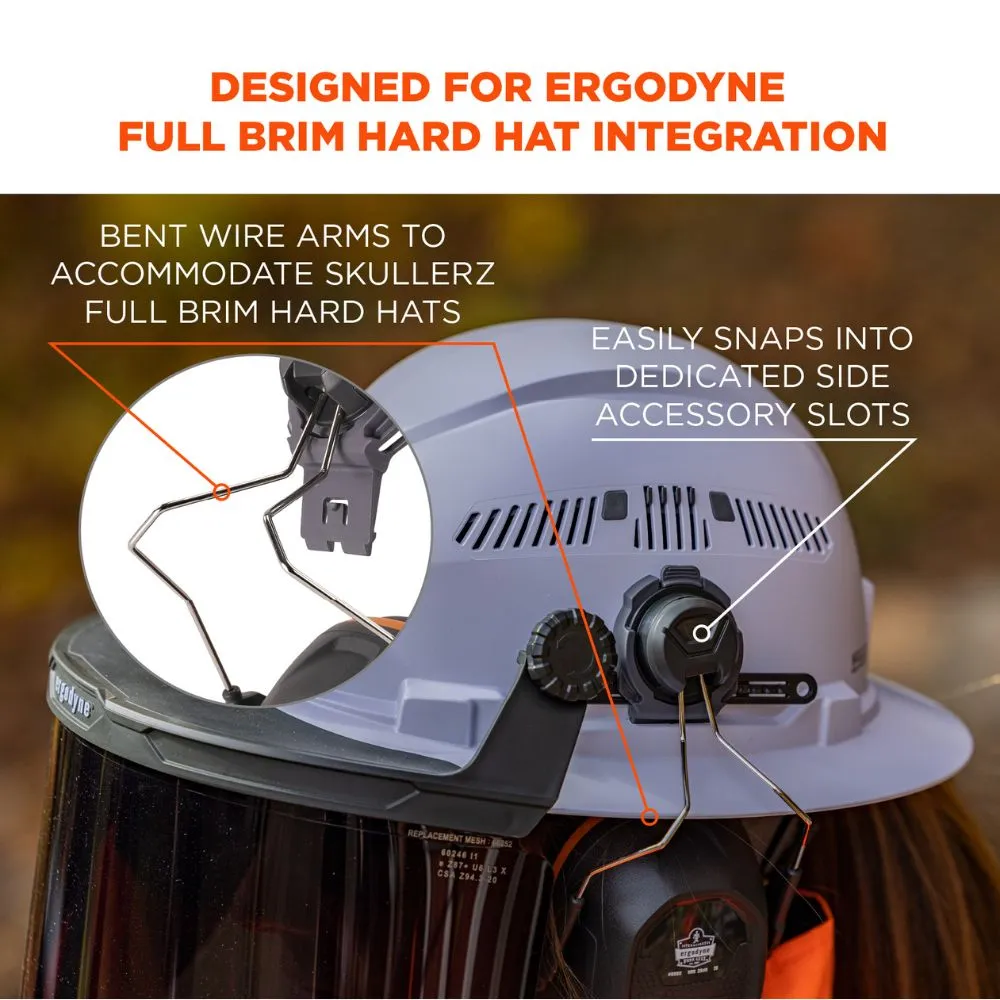 Ergodyne 60259 #8880 Full Brim Gray NRR 26db Mounted Earmuffs