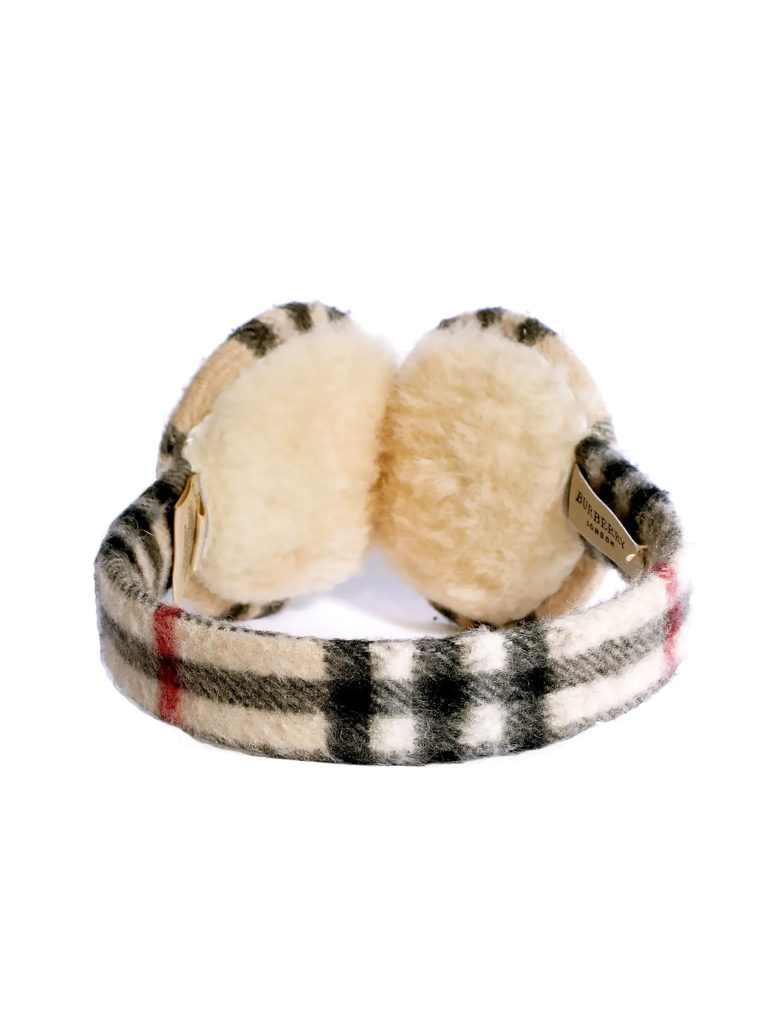 Haymarket Check Cashmere Earmuffs