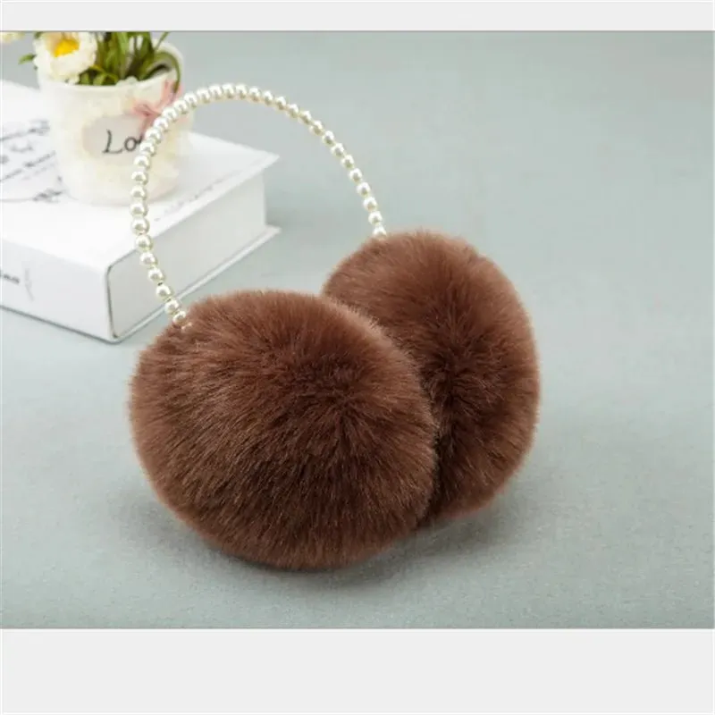 Kawaii Furry Pearl Earmuffs