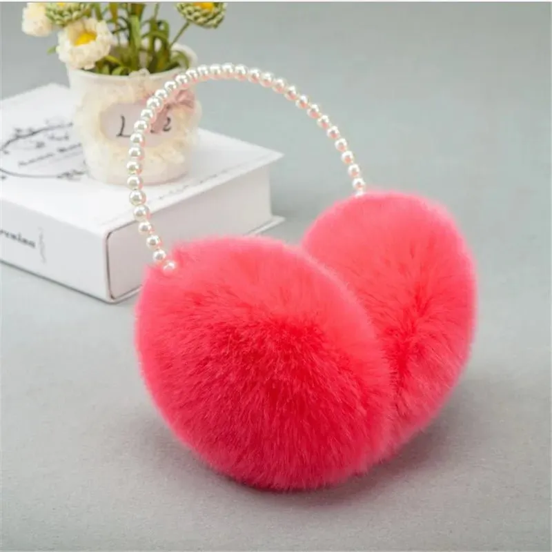 Kawaii Furry Pearl Earmuffs