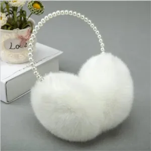 Kawaii Furry Pearl Earmuffs