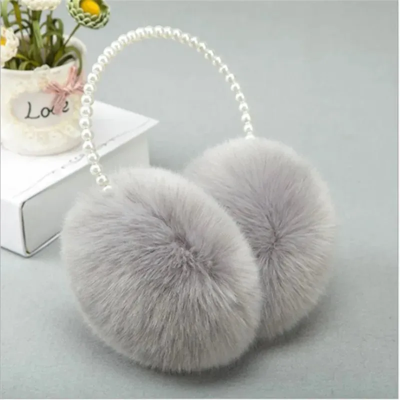 Kawaii Furry Pearl Earmuffs