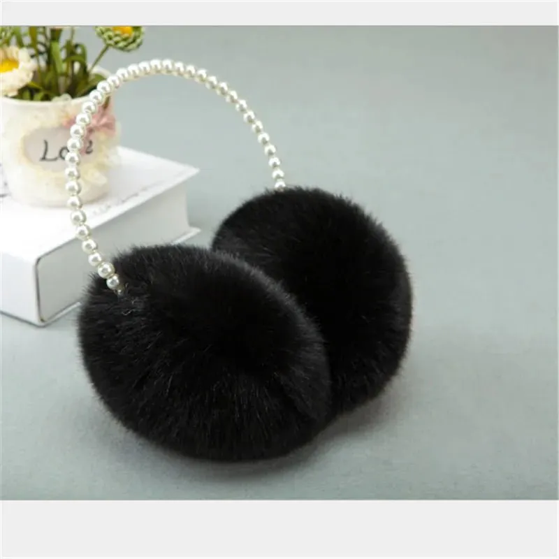 Kawaii Furry Pearl Earmuffs