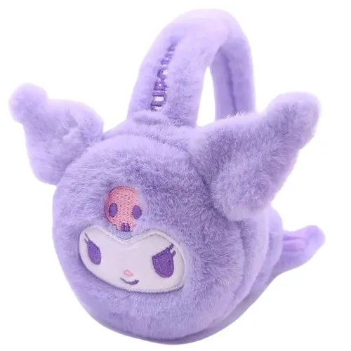 Kawaii Plush Earmuffs (Kuromi & My Melody)