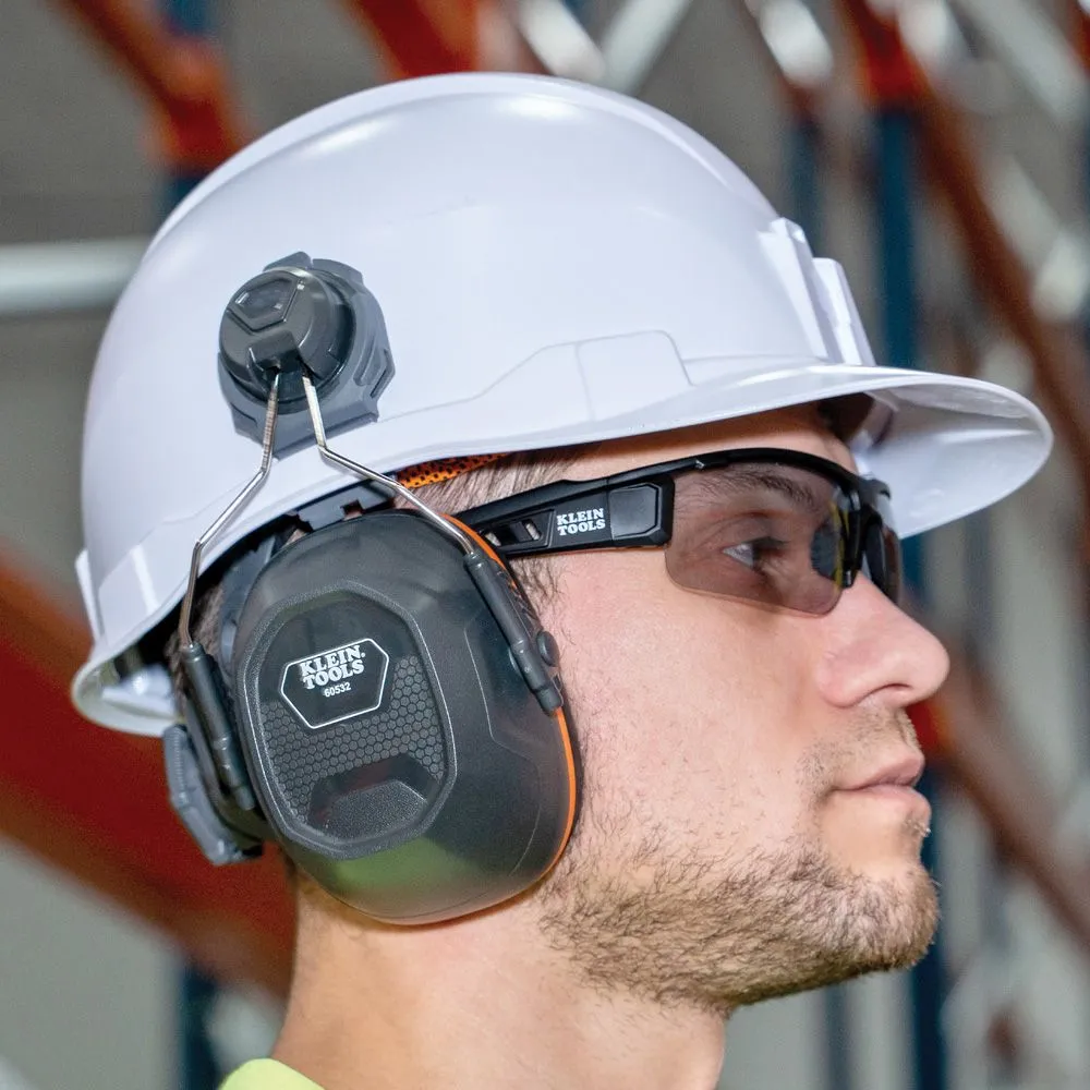 Klein 60532 Hard Hat Earmuffs for Cap Style and Safety Helmets