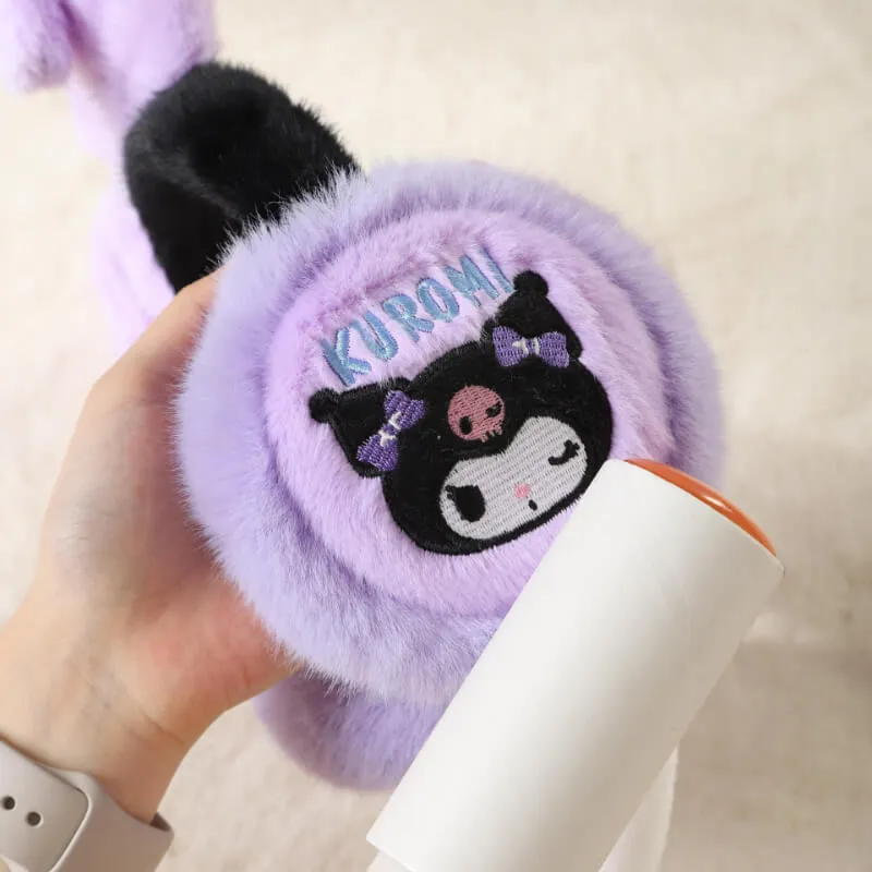 Kuromi Earmuffs with Moving Flap Ears