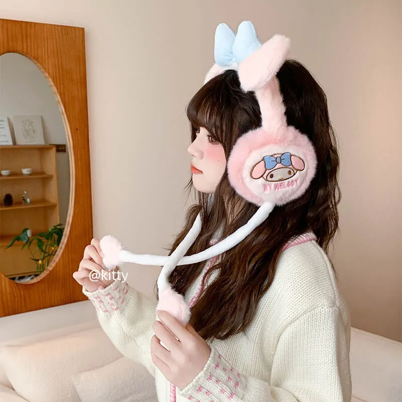 My Melody Earmuffs with Moving Flap Ears