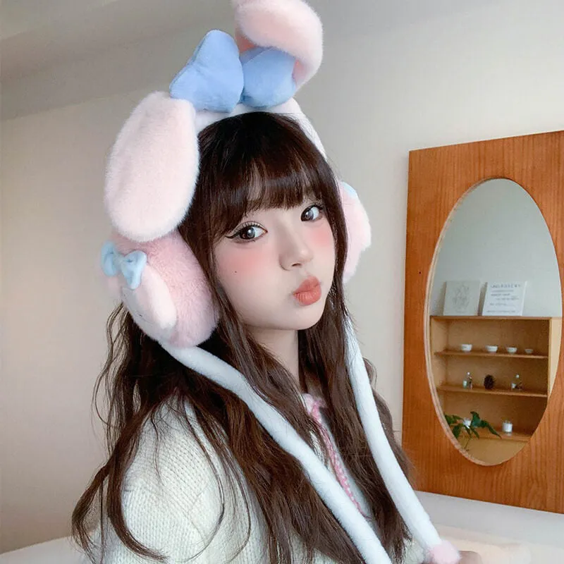 My Melody Flap Dancing Ears Fluffy 3D Earmuffs