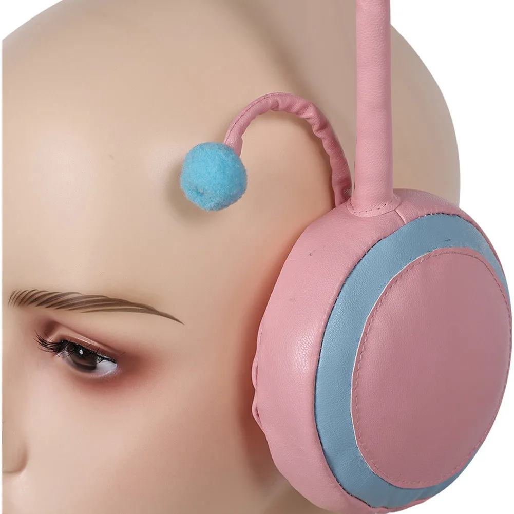 One Piece Egghead Arc Nami Cosplay Pink Earmuffs Earphone Prop Halloween Carnival Costume Accessories