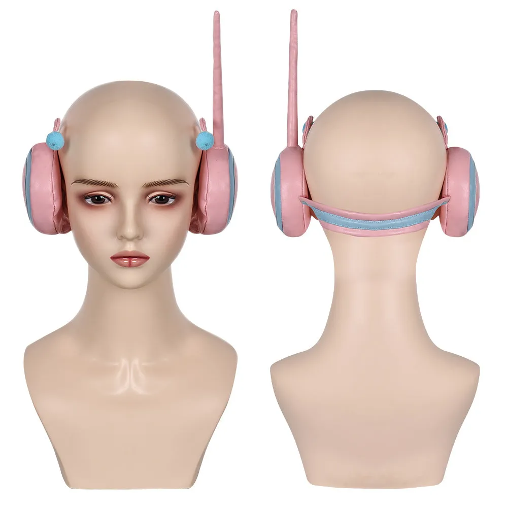 One Piece Egghead Arc Nami Cosplay Pink Earmuffs Earphone Prop Halloween Carnival Costume Accessories