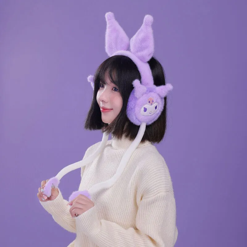 Sanrio Flap Dancing Ears Fluffy 3D Earmuffs