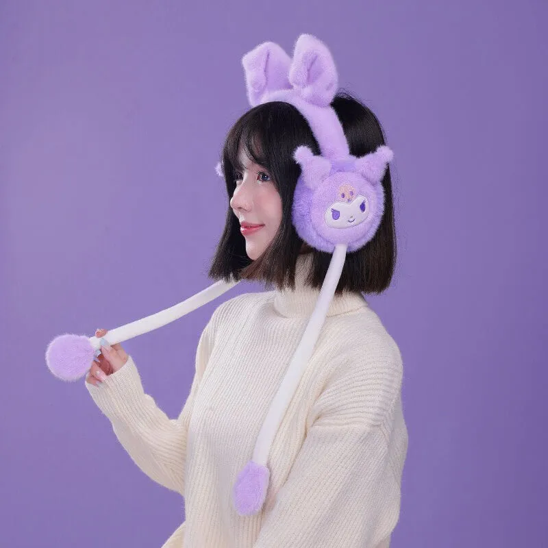 Sanrio Flap Dancing Ears Fluffy 3D Earmuffs