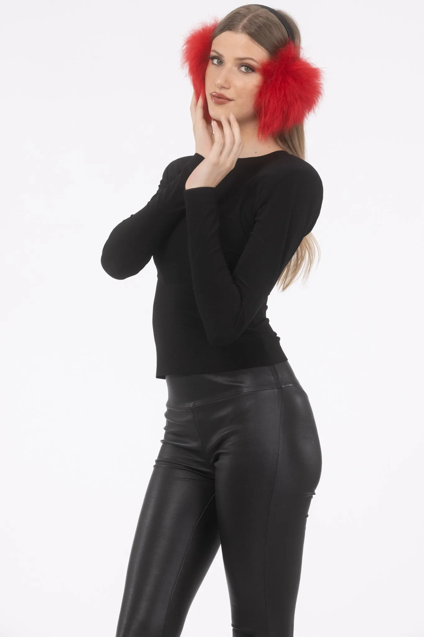 Select Lamb Earmuffs with Leather Frame