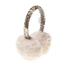 Shimmer Sequin Band Earmuffs Biscuit