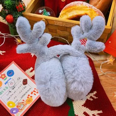 Soft Plush Antler Earmuffs SD01768