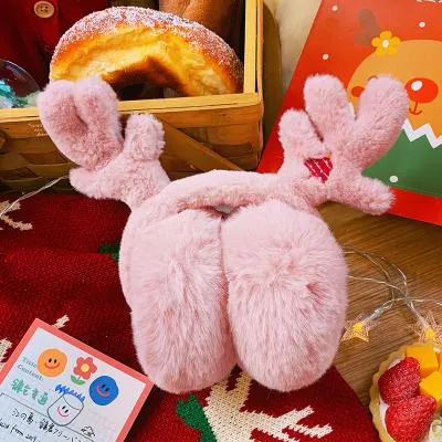 Soft Plush Antler Earmuffs SD01768