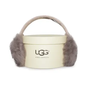 UGG Wired Luxe Earmuffs With Toscana Fur NATH