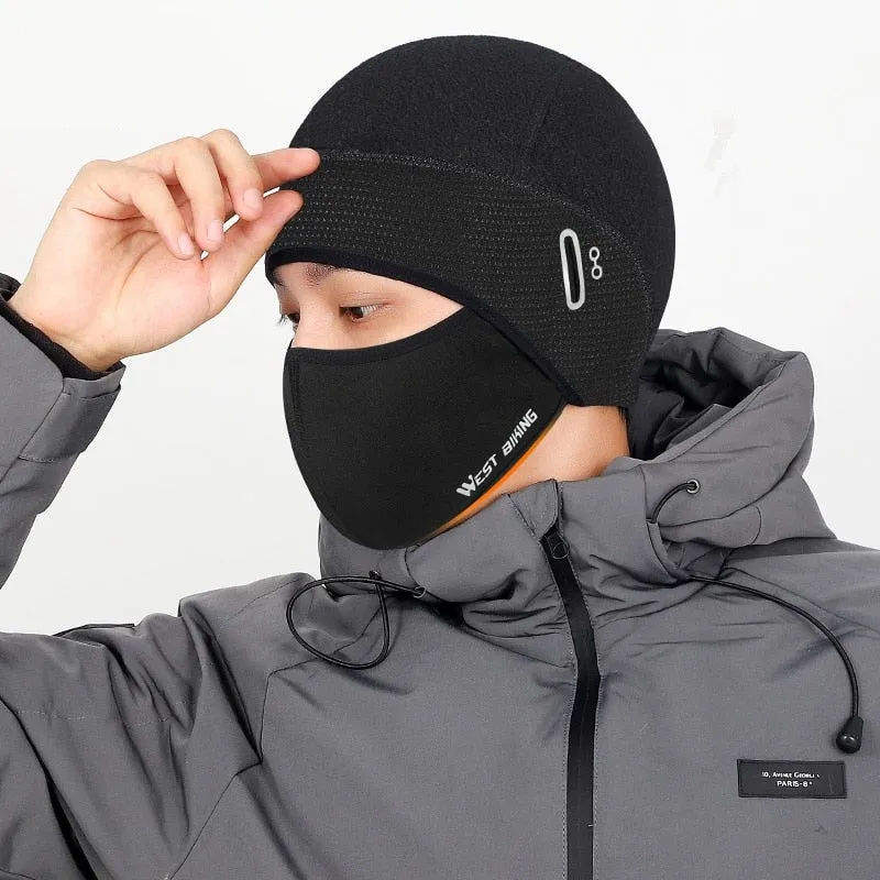Winter Cycling Cap Face Cover MTB Bike Motorcycle Helmet Inner Liner Windproof Running Ski Sport Bicycle Skull Cap